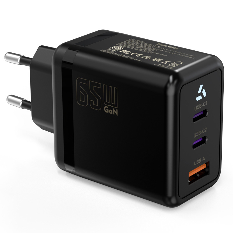 Picture of GaN65W Gallium Nitride Charging Head European Certified PD Fast Mobile Charger Laptop Fast Charging Plug